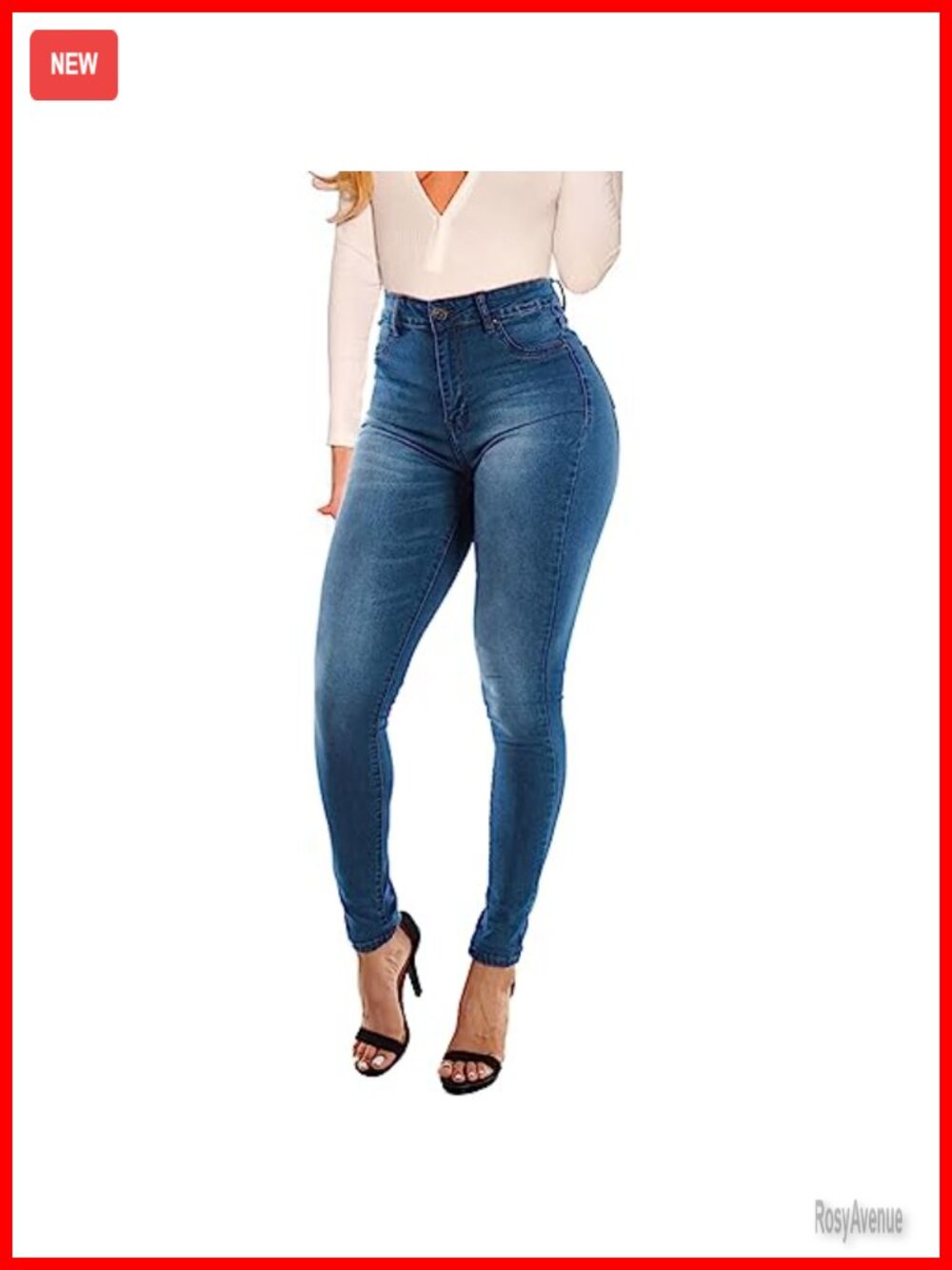 Curvy High Waist Stretch Butt Lifting Skinny Jeans